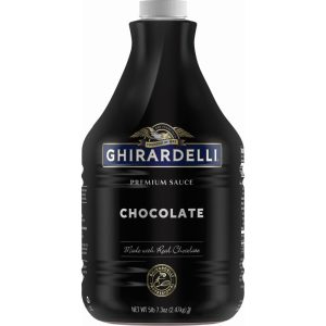 ghirardelli Black Label Chocolate Sauce Pump Bottle Case (6 ct / 87.3 oz. ea)